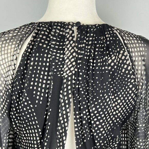 Thakoon Addition Womens Cosmic Open Back Dress Black Multi Silk Geometric size 4 - Picture 11 of 16
